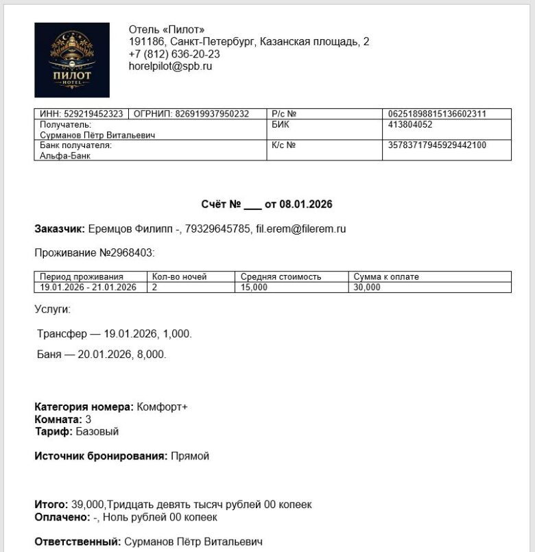 Шаблоны документов