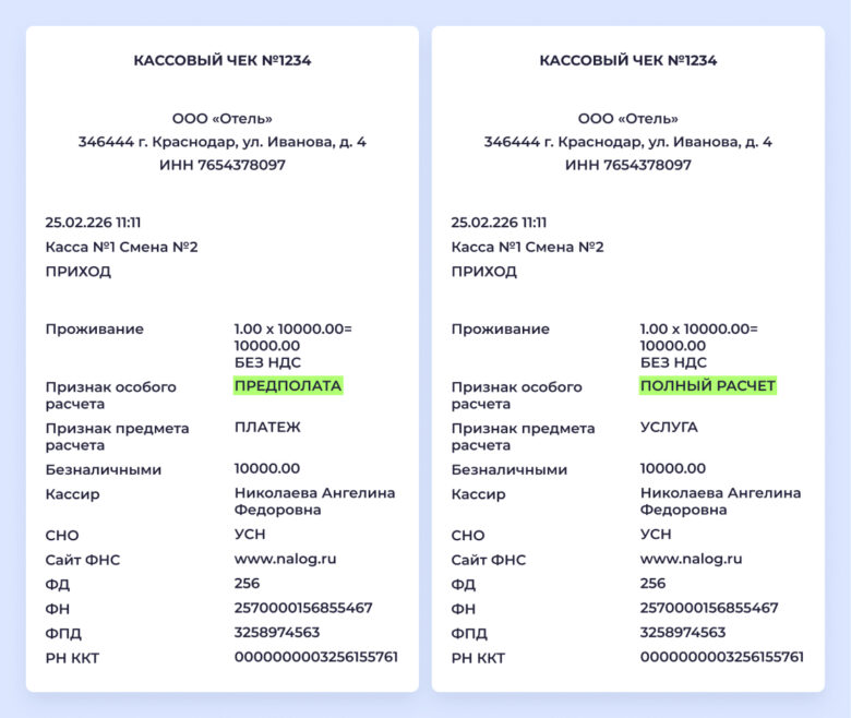 Какие чеки отель выдает гостям: предоплата, бронь через агрегаторы, расчет на месте