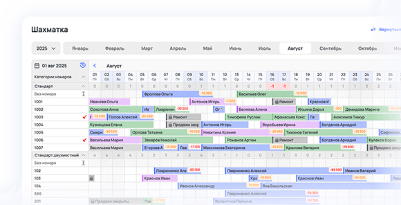 Система бронирования для отелей и гостиниц