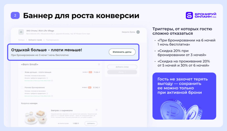 Как сократить количество отмен до заезда